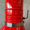 Vintage Mid Century Modern Red Porcelain Enamel Finish Preway Fireplace