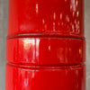 Vintage Mid Century Modern Red Porcelain Enamel Finish Preway Fireplace