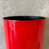 Vintage Mid Century Modern Red Porcelain Enamel Finish Preway Fireplace