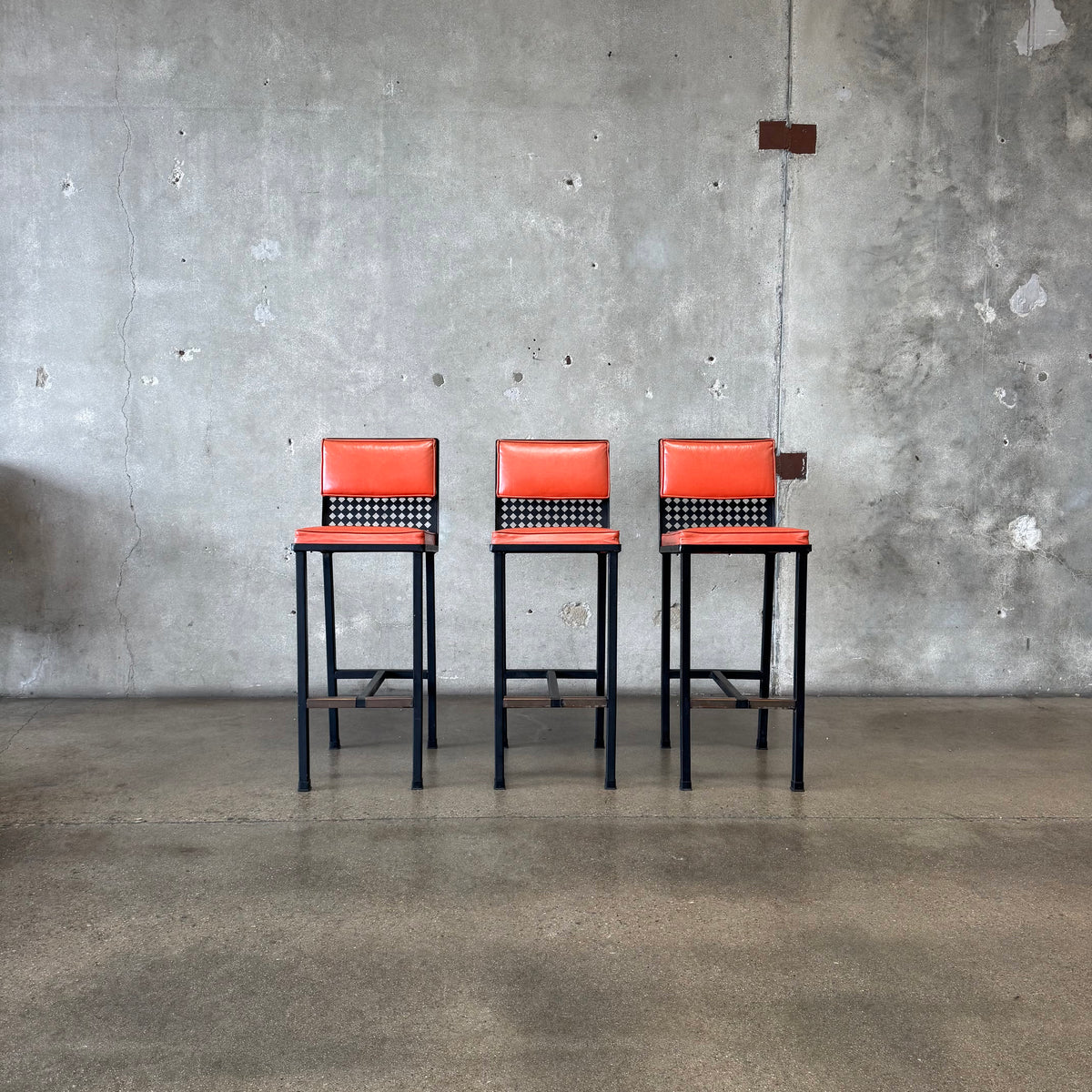 Set of Three Mid Century Barstools
