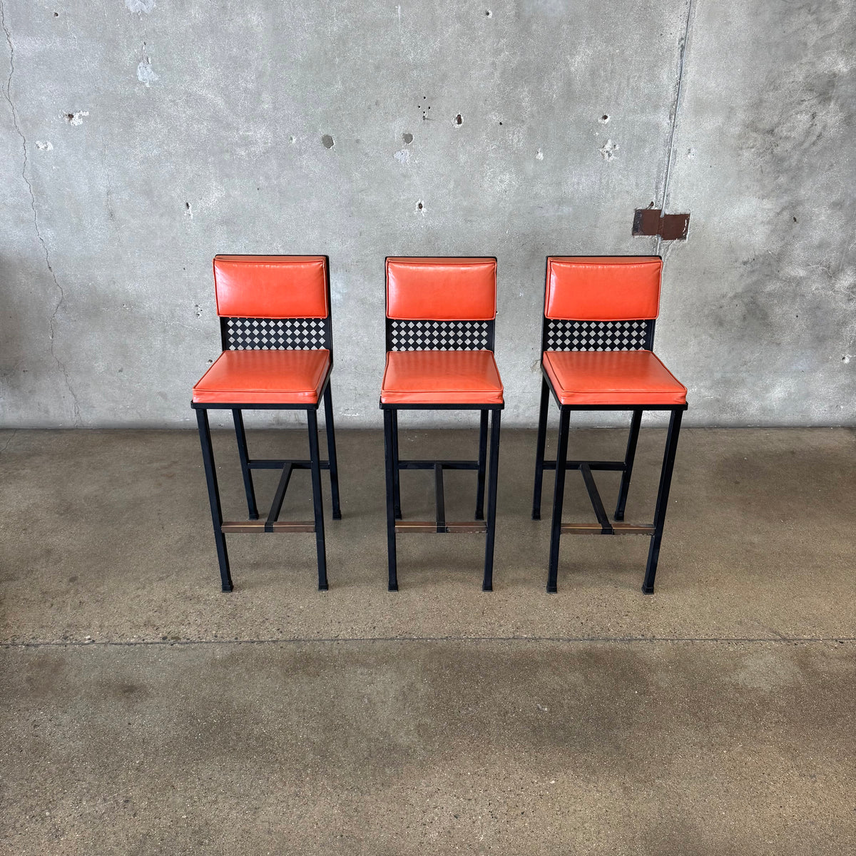 Set of Three Mid Century Barstools