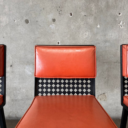 Set of Three Mid Century Barstools