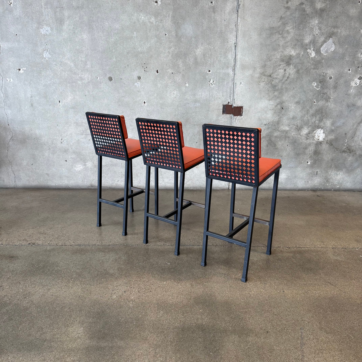 Set of Three Mid Century Barstools