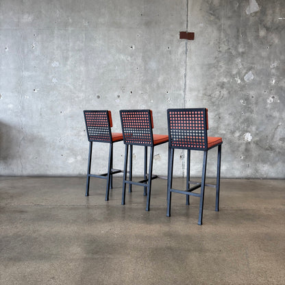 Set of Three Mid Century Barstools