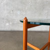 Teak & Glass Danish Side Table #1