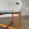 Teak & Glass Danish Side Table #1