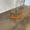 Teak & Glass Danish Side Table #1