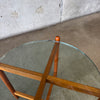 Teak & Glass Danish Side Table #1