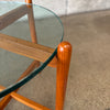 Teak & Glass Danish Side Table #1