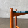 Teak & Glass Danish Side Table #1