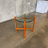 Teak & Glass Danish Side Table #2