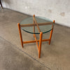 Teak & Glass Danish Side Table #2