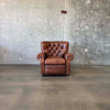 Restoration Hardware Churchill Tufted Leather Recliner