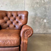 Restoration Hardware Churchill Tufted Leather Recliner