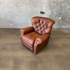 Restoration Hardware Churchill Tufted Leather Recliner