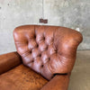 Restoration Hardware Churchill Tufted Leather Recliner