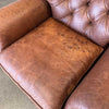 Restoration Hardware Churchill Tufted Leather Recliner