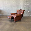 Restoration Hardware Churchill Tufted Leather Recliner