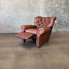 Restoration Hardware Churchill Tufted Leather Recliner