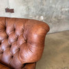Restoration Hardware Churchill Tufted Leather Recliner