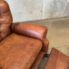 Restoration Hardware Churchill Tufted Leather Recliner