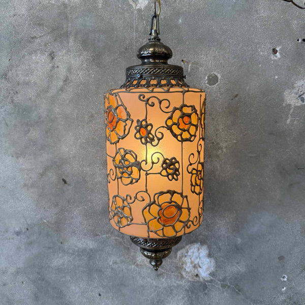 Vintage 1970s Hanging Swag Lamp