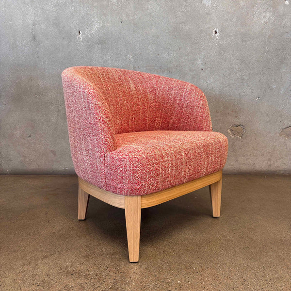 Pink/Mauve Accent Chair - Natural Oak #1