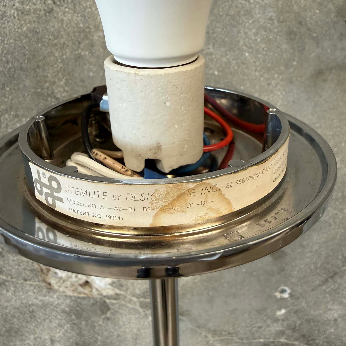 Mid Century Modern Mushroom Floor Lamp Designed by Bill Curry for Designline