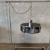 Mid Century Modern 1970s Chrome & Smoked Glass Chandelier