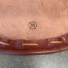 Vintage Leather Lounge Chair Oval Saddle by Garza Marta