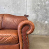 Nailhead + Leather Loveseat #2