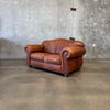 Nailhead + Leather Loveseat #2