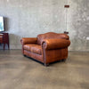 Nailhead + Leather Loveseat #2