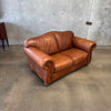 Nailhead + Leather Loveseat #2