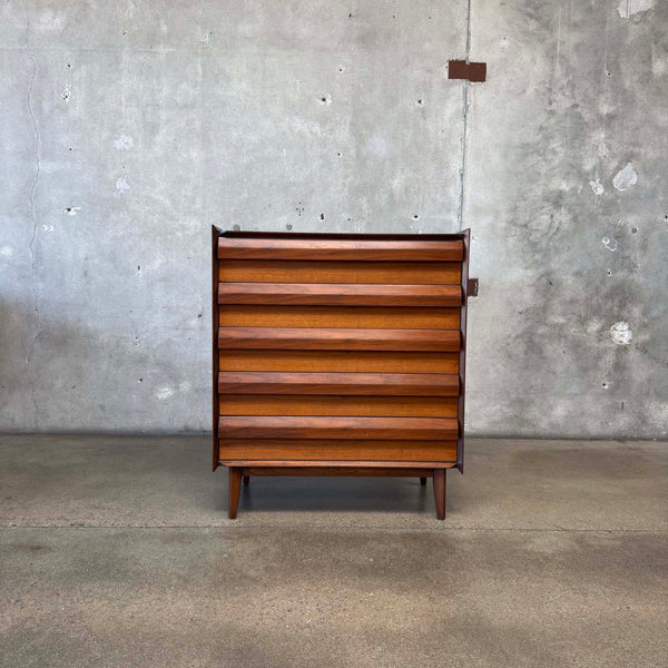 Mid Century Modern Walnut Dresser by Lane "First Edition"