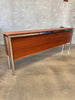Modern Teak & Chrome Custom Credenza