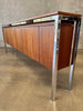 Modern Teak & Chrome Custom Credenza