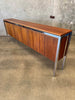 Modern Teak & Chrome Custom Credenza