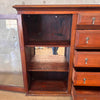 Victorian Hutch w/ Drop-Down Desk, Drawers, & Display Cabinet