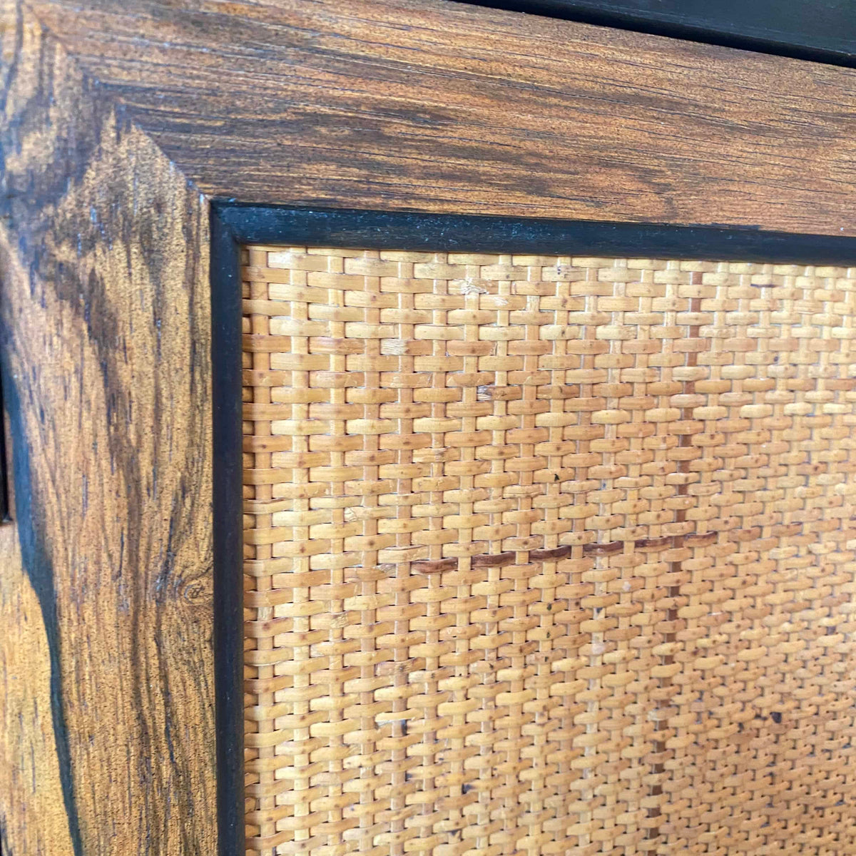 Mid Century Modern Credenza Cabinet by Lane Rosewood & Ebony