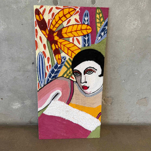 Cool String Art Woman's Portrait