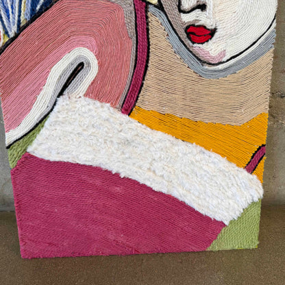 Cool String Art Woman's Portrait