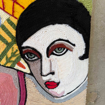 Cool String Art Woman's Portrait