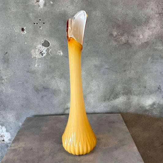 1960s Cased Empoli 24" Swung Vase