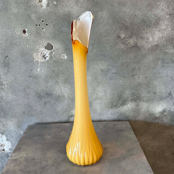 1960s Cased Empoli 24" Swung Vase