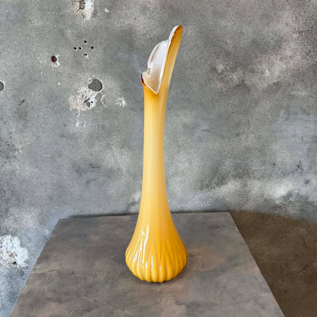 1960s Cased Empoli 24" Swung Vase