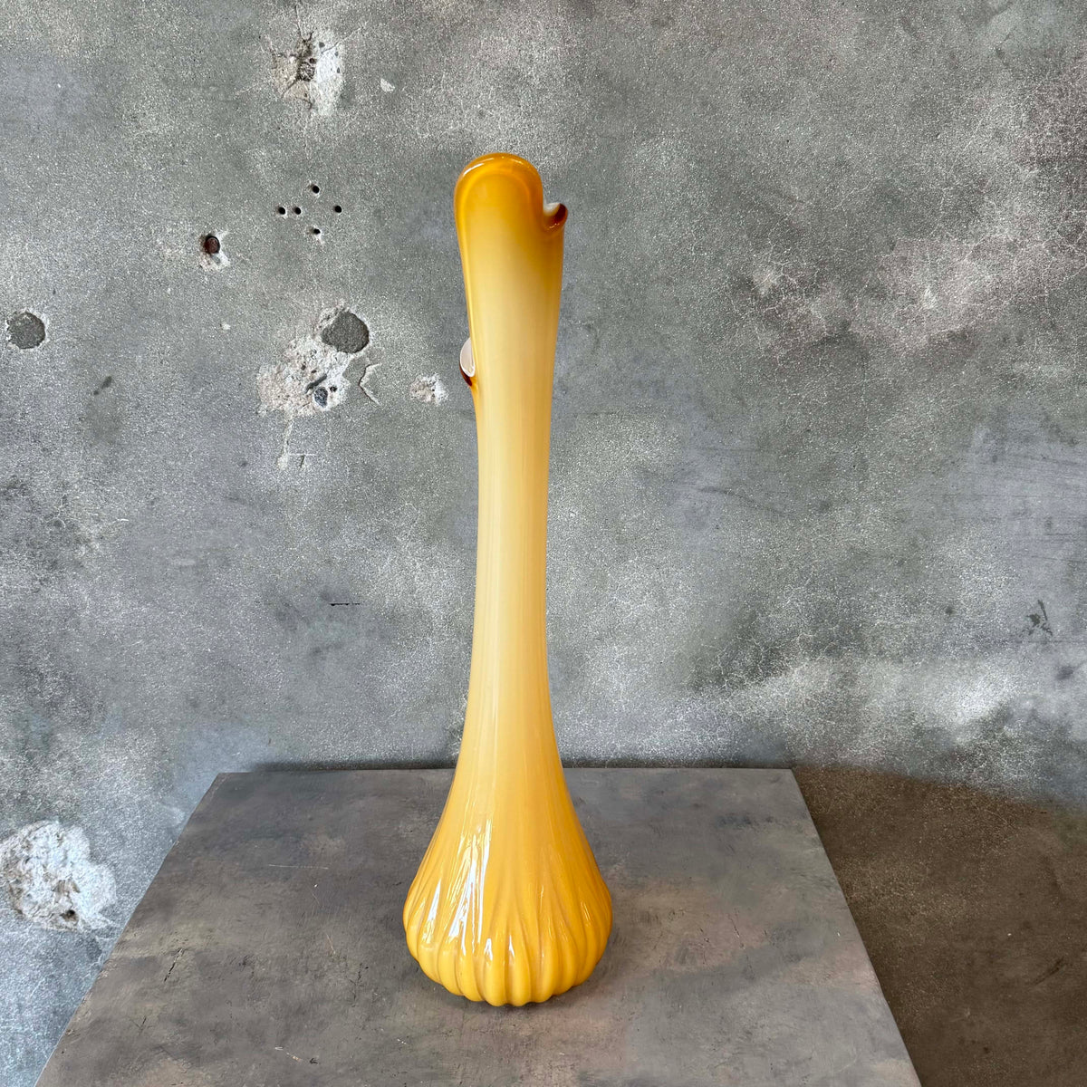 1960s Cased Empoli 24" Swung Vase