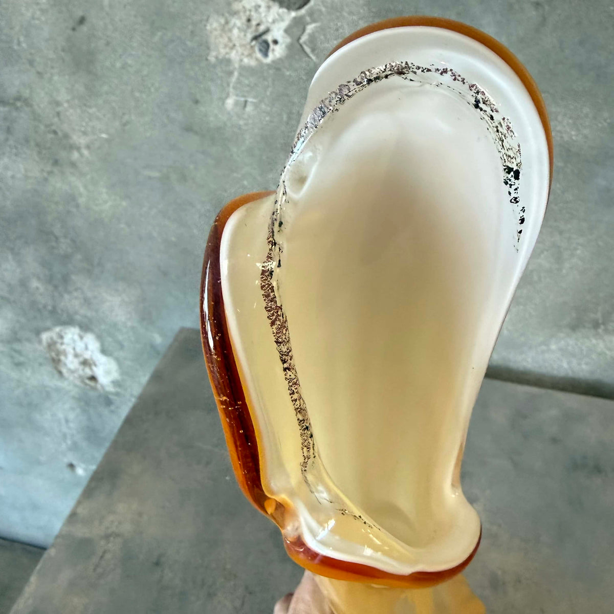 1960s Cased Empoli 24" Swung Vase