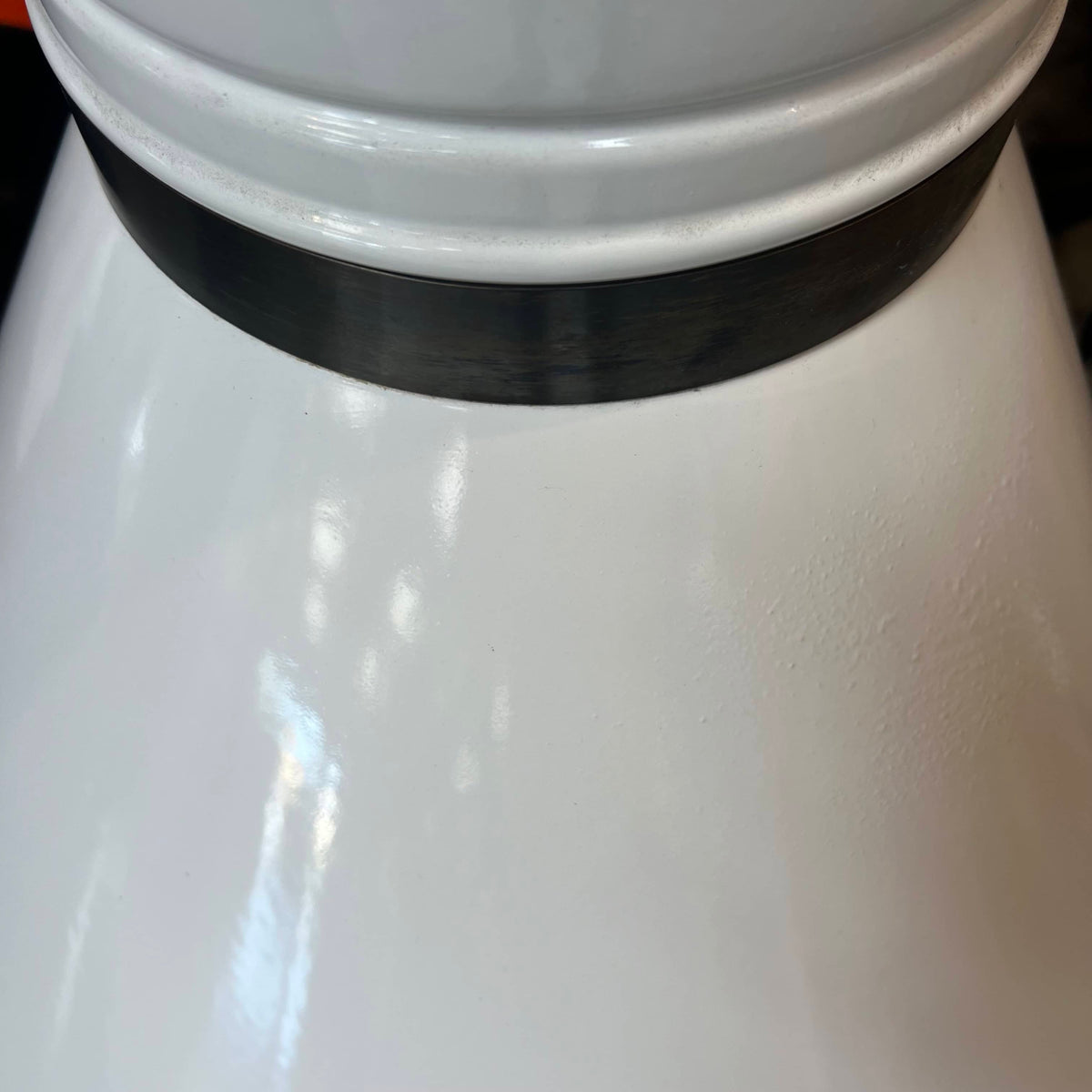 Vintage Mid Century Modern White Porcelain Enamel Preway Fireplace
