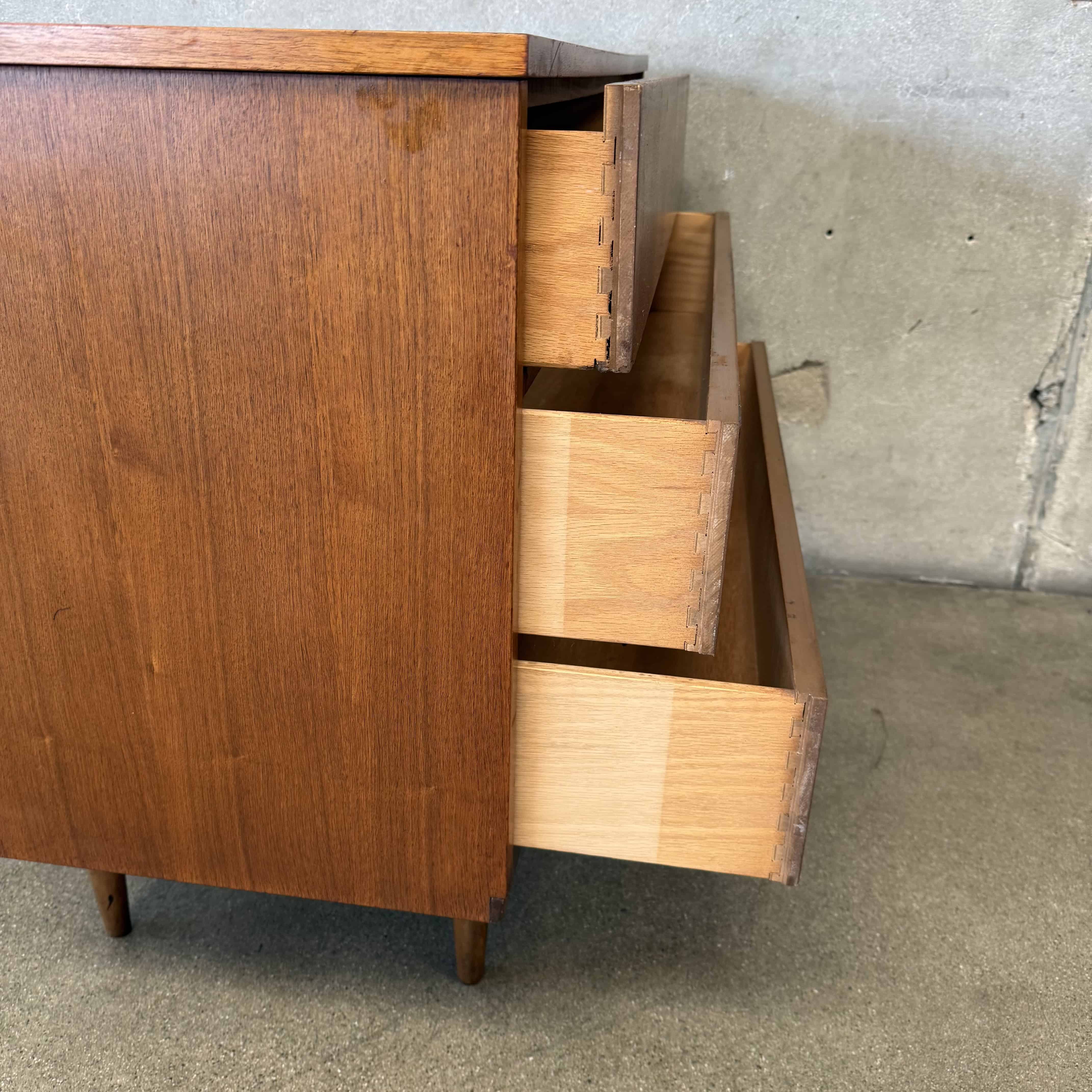 small dresser mid century modern Mid-Century (27") 5-Drawer Dresser, Pebble, West Elm